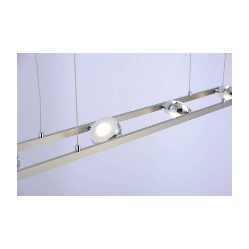 Leuchten Direkt 12470-55 - Dimmender LED-RGB-Kronleuchter an Schnur OPTI 8xLED/3W/230V + FB