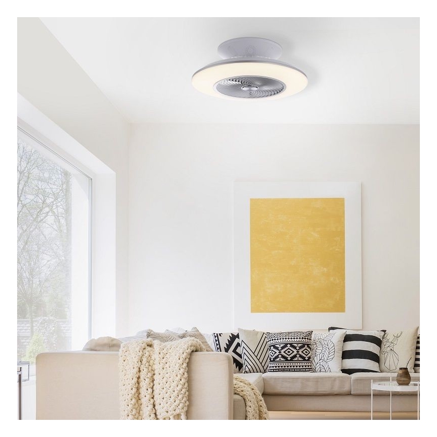 Leuchten Direkt 1445-55- LED-Deckenleuchte mit Ventilator LEONARD LED/32W/230V + FB