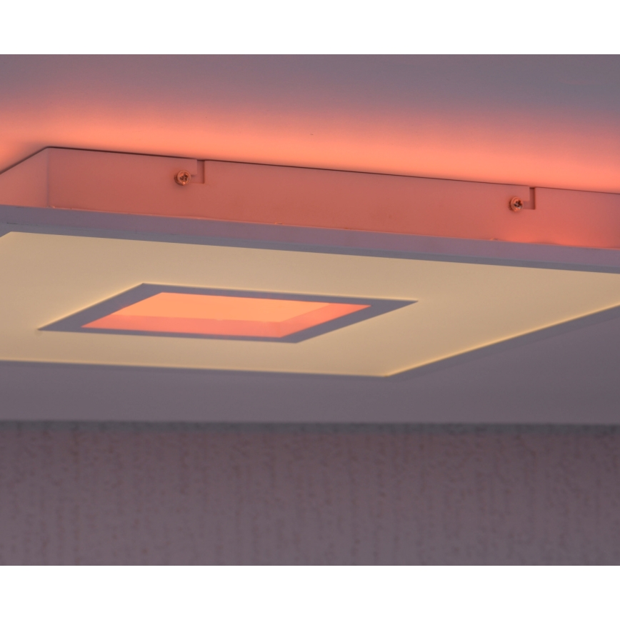 Leuchten Direkt 11645-16 - LED RGB dimmbare Deckenleuchte RECESS LED/22,5W/230V + LED/5W + Fernbedienung