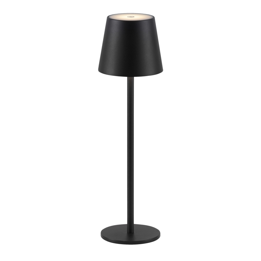 Leuchten Direkt 19250-18 - Dimmbare, aufladbare LED-Outdoor-Tischleuchte EURIA LED/3W/5V 2600 mAh IP54 schwarz