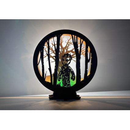 Li-Go 23613/DUB2 - Dimmbare LED-Tischleuchte LED/12W/230V 20x22 cm Eiche/Grut