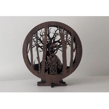 Li-Go 23613/DUB2 - Dimmbare LED-Tischleuchte LED/12W/230V 20x22 cm Eiche/Grut