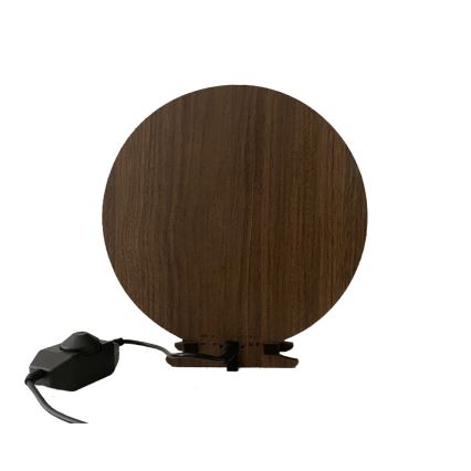 Li-Go 23654 - Dimmbare LED-Tischdekoration LED/12W/230V 20x22 cm Nussbaum/Moos-Arrangement