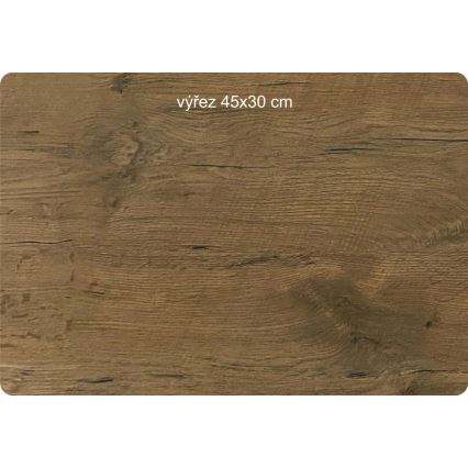 Li-Go 23676/DUB5 - Holz-Wanduhr 1xAA Ø 32 cm Eiche/Berge