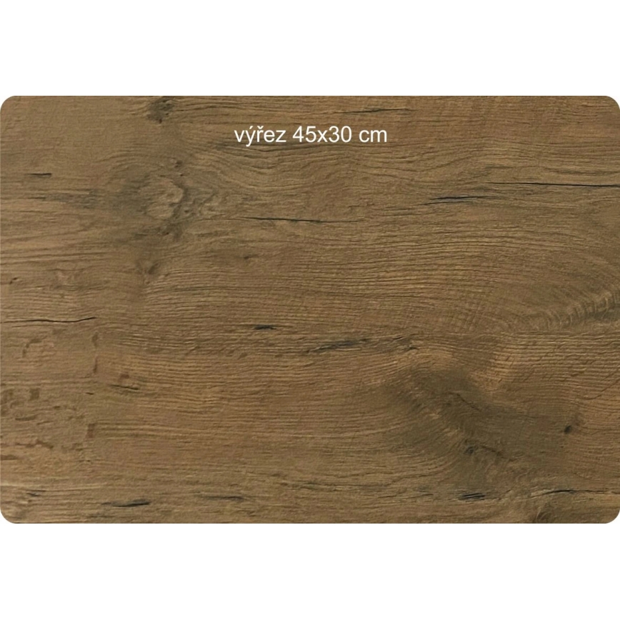 Li-Go 23676/DUB5 - Holz-Wanduhr 1xAA Ø 32 cm Eiche/Berge