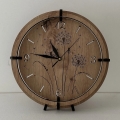 Li-Go 23682/DUB5 - Wanduhr 1xAA Ø 32 cm Eiche/Pusteblume
