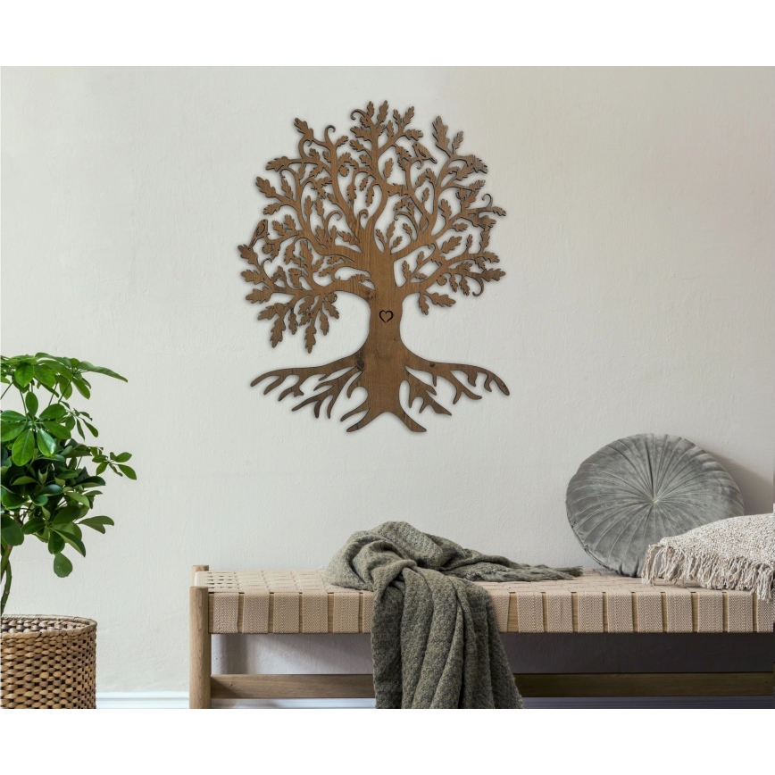 Li-Go 5732/DUB/S2 - Dimmbare LED-Wanddekoration LED/10W/5V 20000 mAh 68x80 cm Eiche