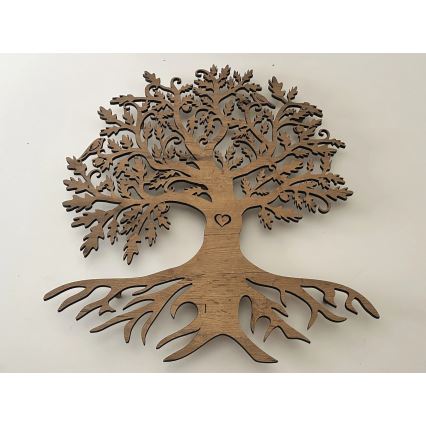 Li-Go 5732/DUB/S2 - Dimmbare LED-Wanddekoration LED/10W/5V 20000 mAh 68x80 cm Eiche