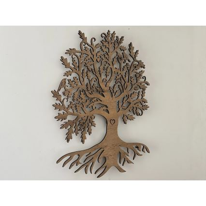 Li-Go 5732/DUB/S2 - Dimmbare LED-Wanddekoration LED/10W/5V 20000 mAh 68x80 cm Eiche