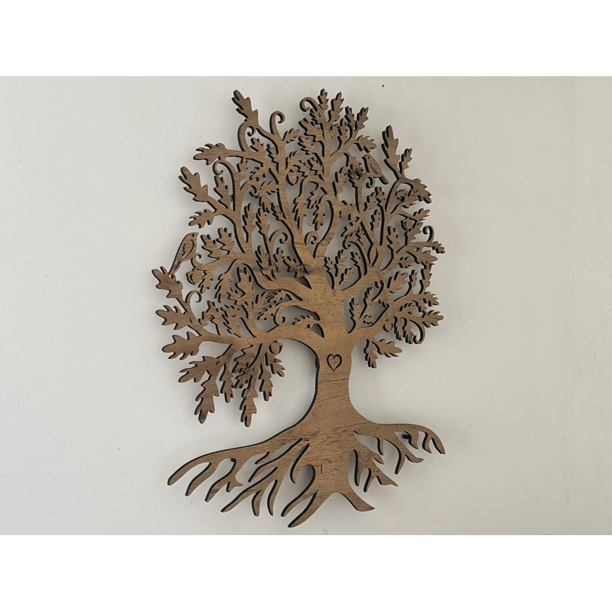 Li-Go 5732/DUB/S2 - Dimmbare LED-Wanddekoration LED/10W/5V 20000 mAh 68x80 cm Eiche