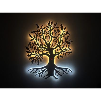 Li-Go 5742/DUB2 - Dimmbare LED-Wanddekoration LED/10W/230V 90x110 cm Eiche