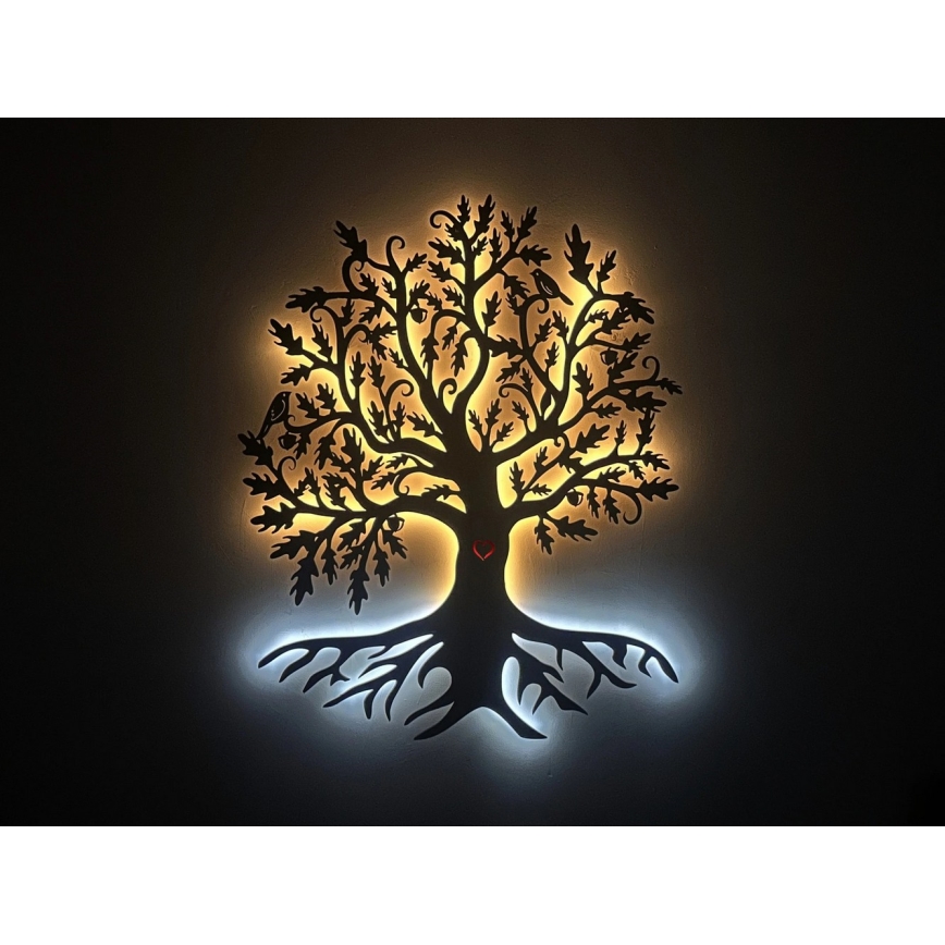 Li-Go 5742/DUB2 - Dimmbare LED-Wanddekoration LED/10W/230V 90x110 cm Eiche