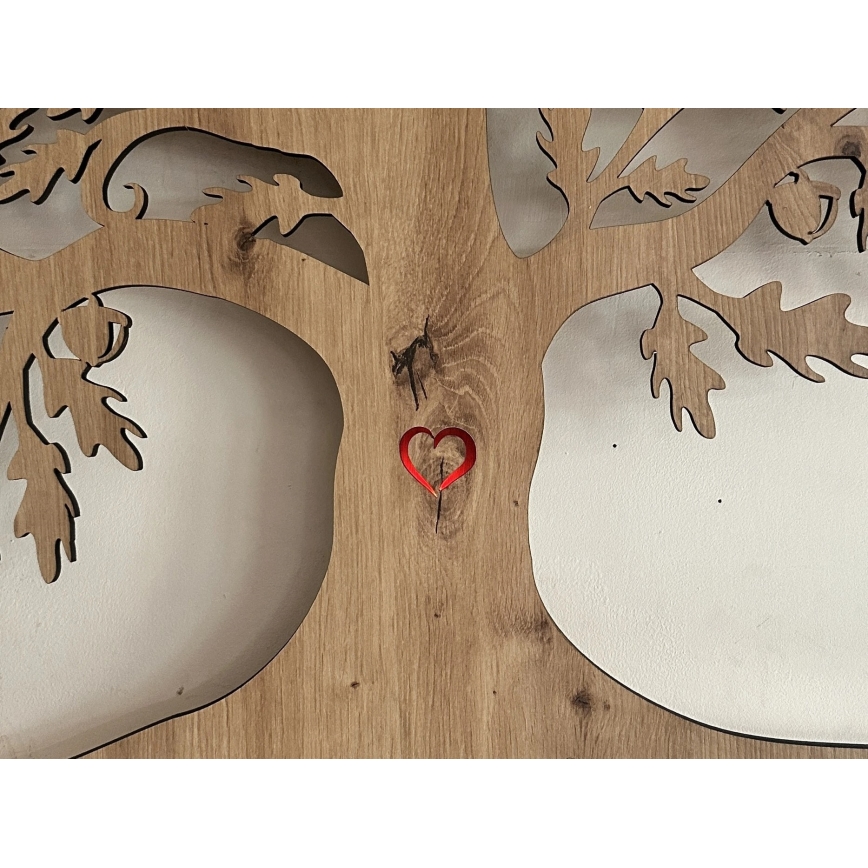 Li-Go 5742/DUB2 - Dimmbare LED-Wanddekoration LED/10W/230V 90x110 cm Eiche