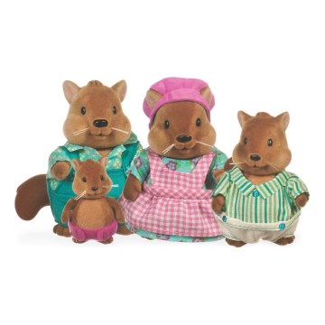Li'l Woodzeez - Figuren-Set BUSTLEBERRY Eichhörnchenfamilie