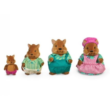 Li'l Woodzeez - Figuren-Set BUSTLEBERRY Eichhörnchenfamilie