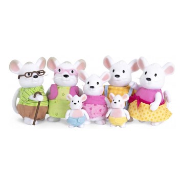 Li'l Woodzeez - Figuren-Set NIBBLEKIN Mausfamilie