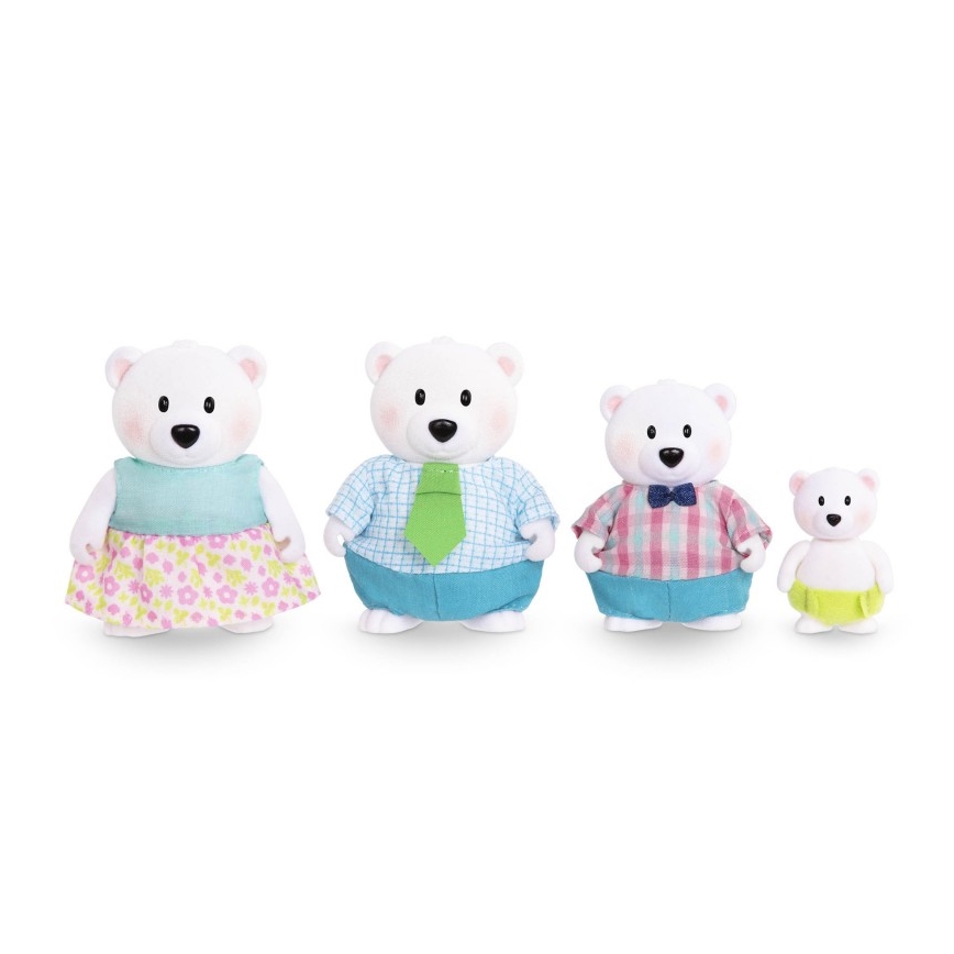 Li'l Woodzeez - Figuren-Set VAN NORTH Eisbärenfamilie
