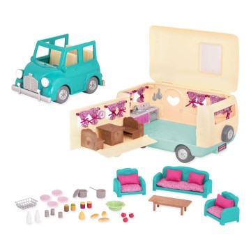Li'l Woodzeez - Play-Set HAPPY CAMPER Camping