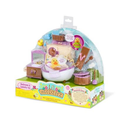 Li'l Woodzeez - Spielzeug-Set Badezimmereinrichtung