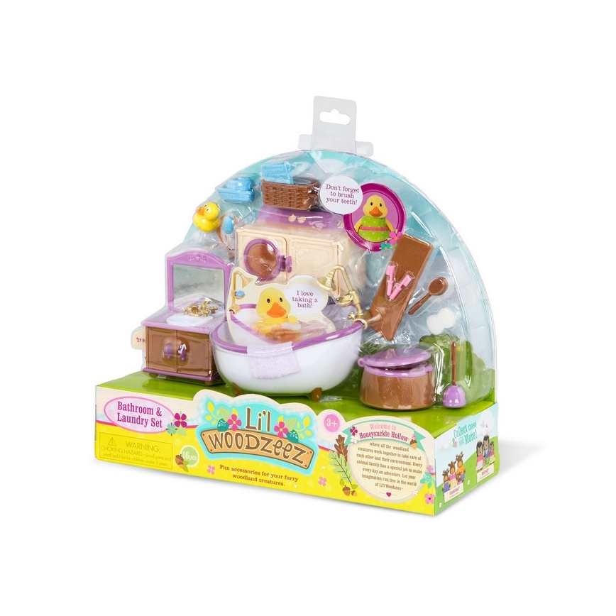 Li'l Woodzeez - Spielzeug-Set Badezimmereinrichtung