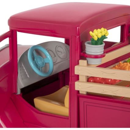 Li'l Woodzeez - Spielzeug-Set Bauernhof-Truck mit Verkaufsstand 3xAAA