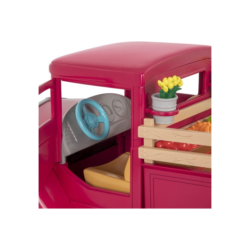 Li'l Woodzeez - Spielzeug-Set Bauernhof-Truck mit Verkaufsstand 3xAAA