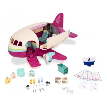 Li'l Woodzeez - Spielzeug-Set Flugzeug mit Zubehör