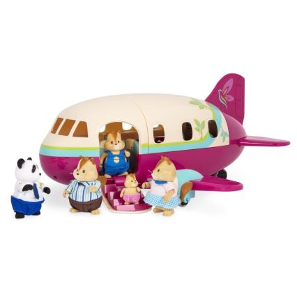Li'l Woodzeez - Spielzeug-Set Flugzeug mit Zubehör