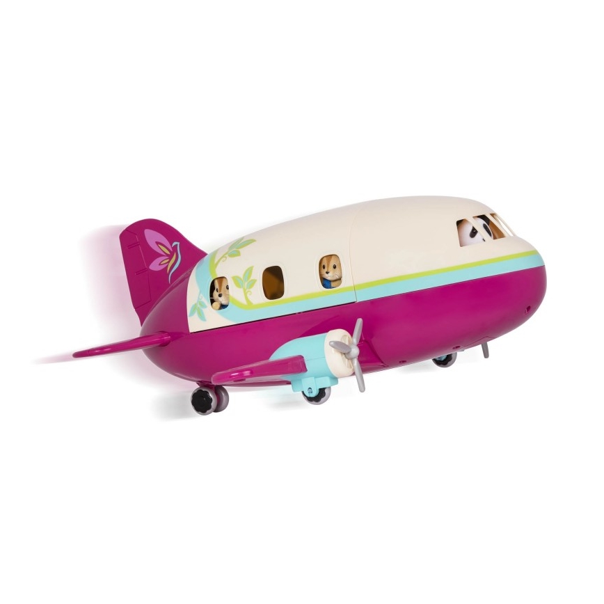 Li'l Woodzeez - Spielzeug-Set Flugzeug mit Zubehör