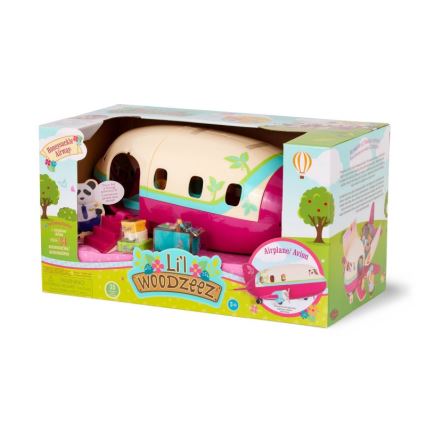 Li'l Woodzeez - Spielzeug-Set Flugzeug mit Zubehör