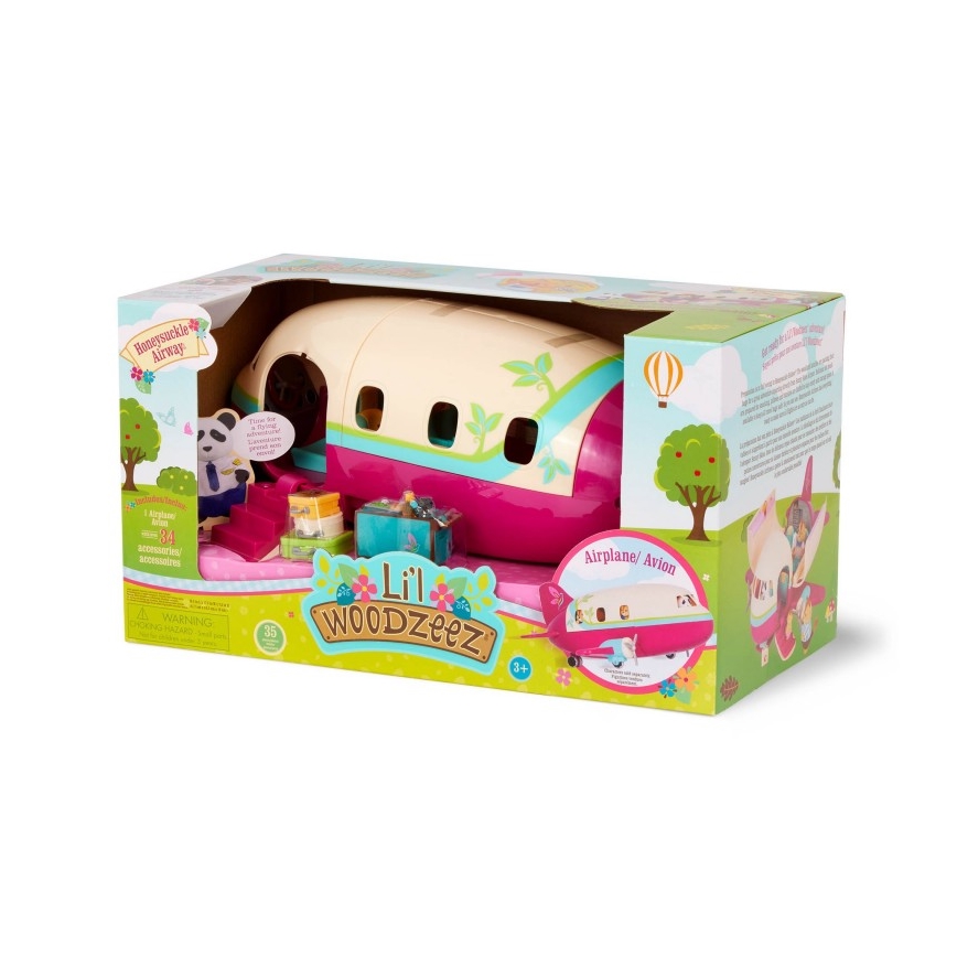 Li'l Woodzeez - Spielzeug-Set Flugzeug mit Zubehör