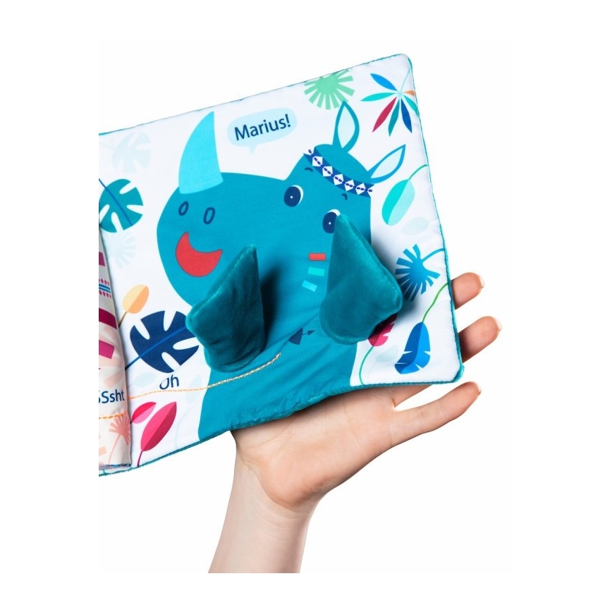 Lilliputiens - Kinder-Stoffbuch Nashorn Marius