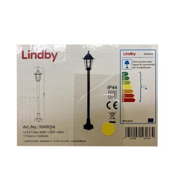 Lindby - Außenleuchte NANE 1xE27/60W/230V IP44