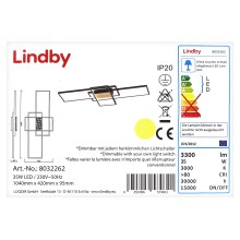 Lindby - Dimmbare LED-Aufbauleuchte EMILJAN LED/35W/230V