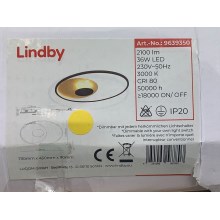 Lindby - Dimmbare LED-Deckenleuchte FEIVAL LED/36W/230V
