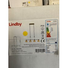 Lindby - Dimmbare LED-Hängeleuchte an Schnur CERSEI 4xLED/4,8W/230V