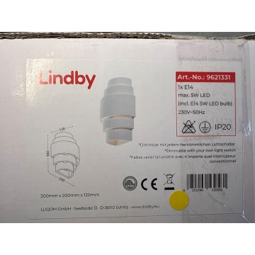 Lindby - Dimmbare LED-Wandleuchte MARIT 1xE14/5W/230V