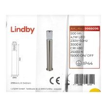 Lindby - LED-Außenleuchte BELEN LED/4,1W/230V IP44