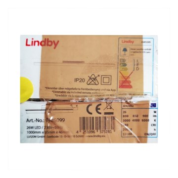 Lindby - LED dimmbare Deckenleuchte IBBE LED/26W/230V Wi-Fi Tuya