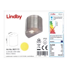 Lindby - LED-Wandbeleuchtung LAREEN 2xLED/3W/230V