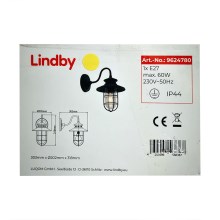 Lindby - Outdoor-Wandleuchte KYAN 1xE27/60W/230V IP44