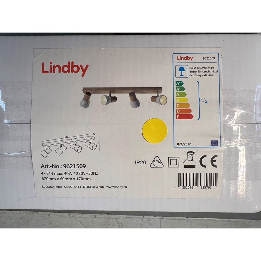 Lindby - Strahler THORIN 4xE14/40W/230V