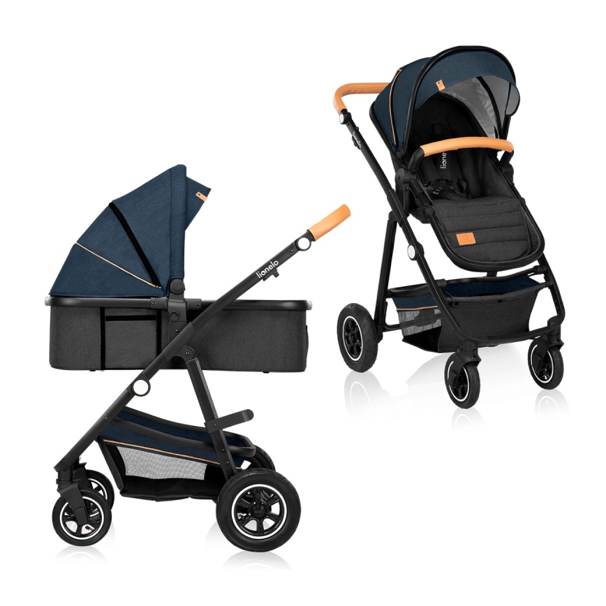 Lionelo - 2-in-1 Kombikinderwagen AMBER Navyblau