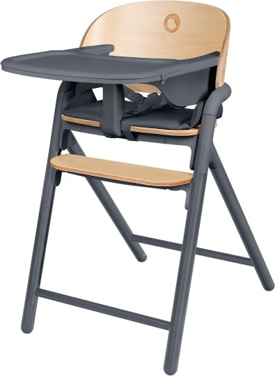 Lionelo - 3-in-1 Kinderhochstuhl CELIA Grau-Holz