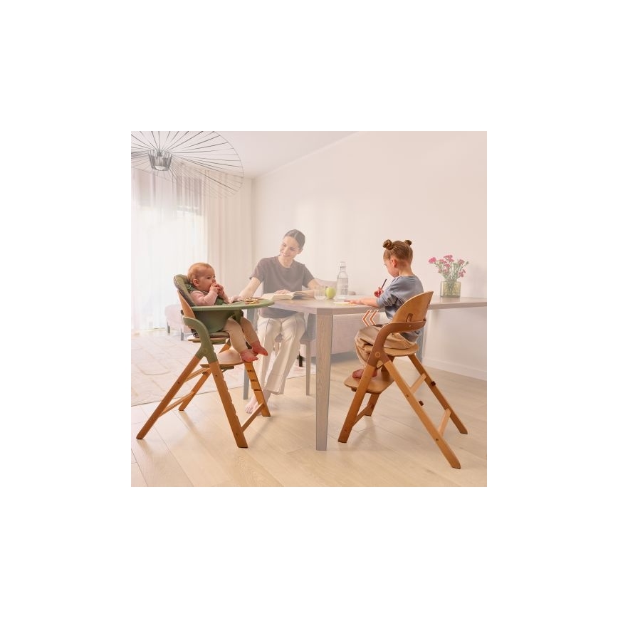 Lionelo - 3-in-1 Kinderhochstuhl MEGAN Grau-Holz