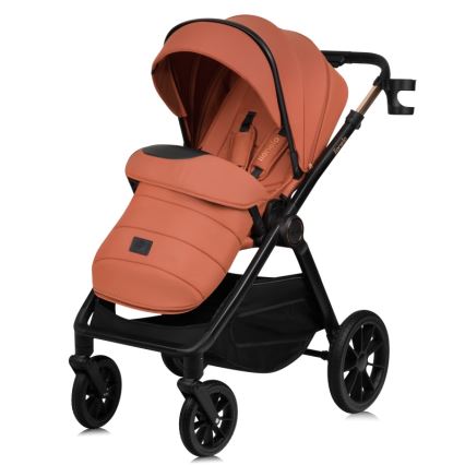 Lionelo - 3-in-1 Kombi-Kinderwagen LAYLA Brown Rust