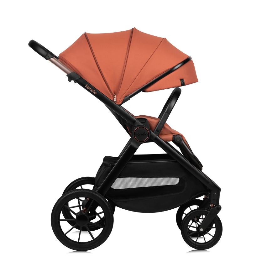 Lionelo - 3-in-1 Kombi-Kinderwagen LAYLA Brown Rust