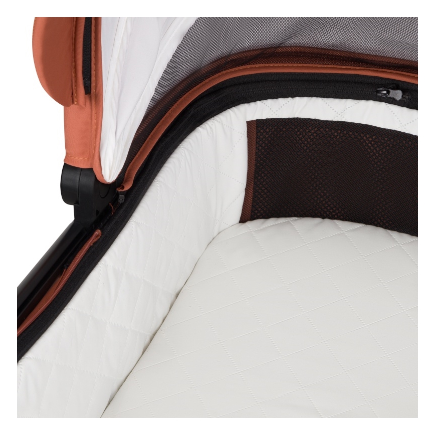 Lionelo - 3-in-1 Kombi-Kinderwagen LAYLA Brown Rust