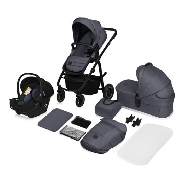 Lionelo - 3-in-1 Kombikinderwagen AMBER PLUS Grau Graphite