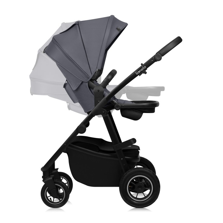 Lionelo - 3-in-1 Kombikinderwagen AMBER PLUS Grau Graphite